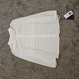 Missoni Silk Cream Blouse Size 46 MSRP $395 Medium